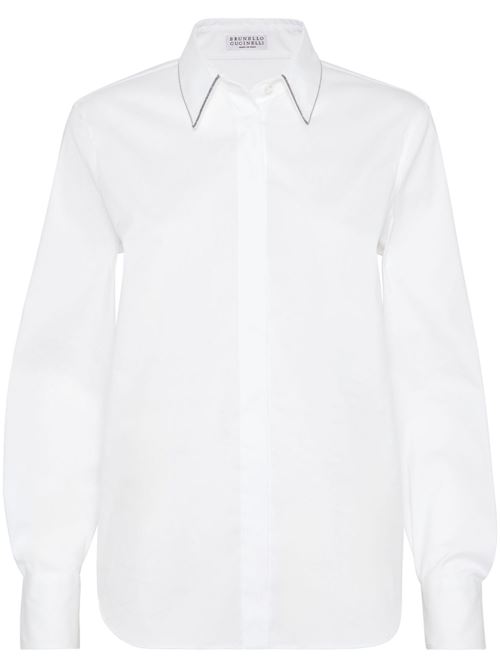 Camicia con dettaglio colletto BRUNELLO CUCINELLI | M0091MA606C159